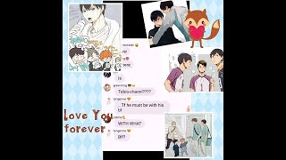 haikyuu texts who is Kageyamas bf part 1kageyama harem  shiptsukikageatsukageoikage more [upl. by Cooperman]