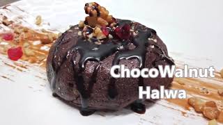 Valentines Day Special Recipe Choco Walnut Halwa  Chocolate Halwa  Chocolate Sheera [upl. by Ase]