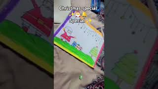 artbyrabiya art funny drawing abhi Try karo ✨ Christmas special draw ✨🔔🎅 [upl. by Nnylirehs]