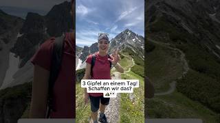 3 Gipfel an einem Tag⛰️🙌🤩 Geniale Rundwanderung bei Innsbruck 👌🌄 mountains wandern alpen [upl. by Atinal]