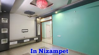 56 Lakhs  2BHK Furnished Flat For Sale in Nizampet [upl. by Gladine]