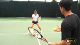 TENNIS DRILL Speed Hurdle SplitStep Drill [upl. by Isied]