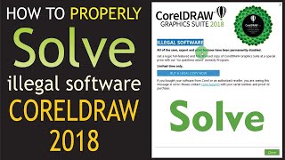 How To Fix CorelDraw X7 Illegal Copy  Illegal Software Your Product Has Been Disabled CorelDraw X7 [upl. by Linnie]