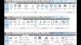 DIFFRENCE BETWEEN ARCHITECTURE AND STRUCTURE TEMPLATES IN REVIT 1 [upl. by Tema]