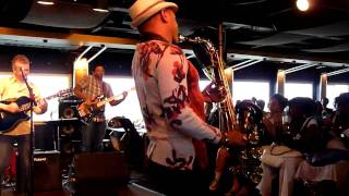 KIRK WHALUMGUITAR ampSAXES TOUR NYC CRUISE 2010playing quotALL I DOquot part 1 [upl. by Arekahs]