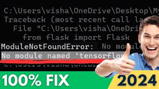 How to FIX ModuleNotFoundError No Module Named Tensorflow in Jupyter Notebook 2024 [upl. by Showker855]