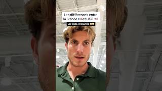 Les différences entre France 🇫🇷 et USA 🇺🇸  Fruits et Légumes 🍒🍑🍌🍊🫘🫛🥜 usa france reels [upl. by Orian984]