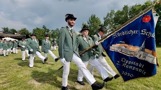 Lippstadt Schützenfest 2023 Nördlicher Schützenbund  Meldung an den Oberst Vorbei u Parademarsch [upl. by Yun]