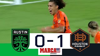 Away win for Houston in the Texas derby  Austin FC 01 Dynamo  Goals and Highlights  MLS [upl. by Narhem]