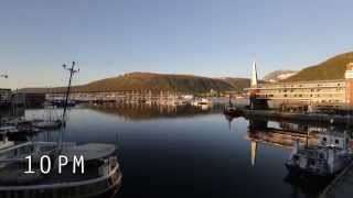 20140705 Tromsø Midnight Sun Time Lapse [upl. by Hannaj995]