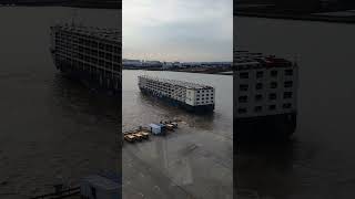 CAR CARRIER SHIP DOCKING MANEUVER [upl. by Pembroke385]