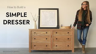 How to Build a Basic Dresser  Matching Modern Bedroom Set [upl. by Oivlis]