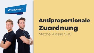 Zuordnungen und Dreisatz  Antiproportionale Zuordnung Mathe 510  StuydHelpTV [upl. by Tolland913]