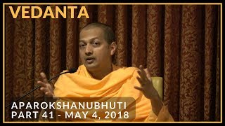 41 Aparokshanubhuti class with Swami Sarvapriyananda  May 4 2018 [upl. by Errecart]