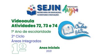 1° Ano de escolaridade  2° Ciclo  Áreas Integradas  Atividades 7273 e 74 [upl. by Ayekehs]