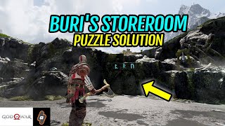 How to open Sealed Door in Buris Storeroom Puzzle Solution  God of War [upl. by Seibold47]