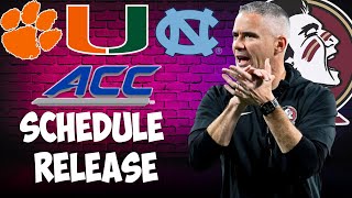 FSU Football FULL 2024 Schedule Release  ACC Schedule  ACC Network  Seminoles [upl. by Neelra]