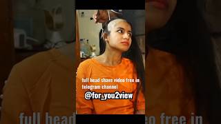 beautiful Indian girl head shave 🔗😱 [upl. by Patsy]