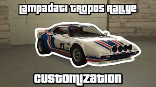 GTA Online  Lampadati Tropos Rallye Customization Rally Series [upl. by Ymerej]