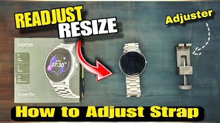 How to Adjust Resize Metal Smartwatch Strap with Link Adjuster✅  smartwatch bestsmartwatch [upl. by Evadne]