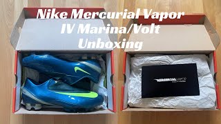 Nike Mercurial Vapor IV MarinaVolt Unboxing Retro Unboxing [upl. by Milas]