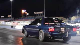 Procharged 1500hp Foxbody makes its first passes [upl. by Nautna190]