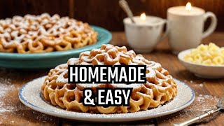 Easy Homemade Funnel Cake Recipe [upl. by Dionysus]