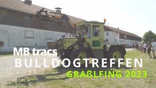 MB tracs auf dem BULLDOGTREFFEN 4K 🚜😍 landtechnik landtechnikgesternheutemorgen [upl. by Epoillac89]