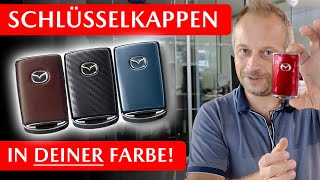 🤩Mazda Schlüssel in Wagenfarbe Carbon oder Leder  Original Zubehör  Perfekte Geschenkidee [upl. by Essilem353]