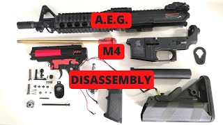 how to m4 AEG disassembly guide [upl. by Bander]