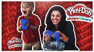 DIY PLAYDOH SLIME  THE PRINCE FAMILY [upl. by Tabitha]