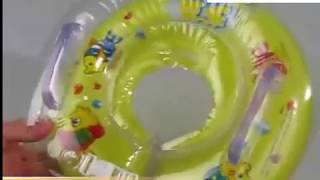 Inflatable Swim Ring For Baby Bath Neck Float [upl. by Watkins]