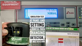 Simulation test at panel and setting address then changing detectorGRAVINER MK6 OIL MIST DETECTOR [upl. by Wilhelmina]