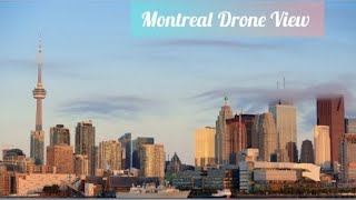 Splendid Drone View of Montreal canada [upl. by Attemaj]