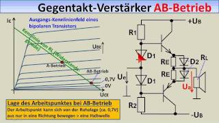 ELEKTRONIKTUTORIAL 08 4 DifferenzVerstärker GegentaktEndstufen [upl. by Zed796]