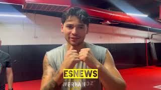 EXCLUSIVE RYAN GARCIA AT ERROL SPENCE CAMPS TALKS CANELO VS CHARLO AND MORE [upl. by Hsiekal]