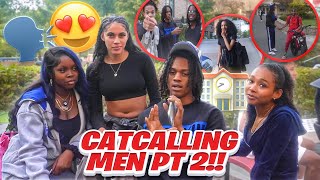 “ SOMEONE SAID FREE DIDDY “  CATCALLING MEN ON COLLEGE CAMPUS PT 2 GONE WRONG SJU EDITION [upl. by Ayotaj]