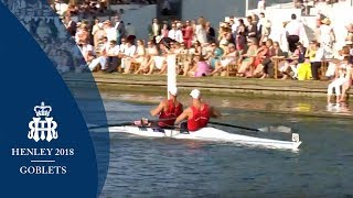 Sinkovic amp Sinkovic v Glenister amp Rossiter  Goblets  Henley 2018 SemiFinals [upl. by Einttirb]