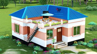 ৩ বেডরুমের টিনশেড বাড়ির ডিজাইন। 3 Bedroom Tin Shed House Design । Tin shed house design 2023। [upl. by Pooley949]