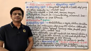 Anticancer Drugs Part04 Alkylating Agents Mechanism of Action of Alkylating Agents  Anticancer [upl. by Loyce]