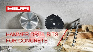 Hilti hammer drill bits for concrete introduction [upl. by Kiernan476]