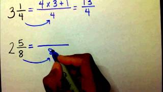 Mixed Number to Improper Fraction [upl. by Kandy]