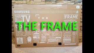 New 2017 Samsung quotThe Framequot TV Unboxing [upl. by Deehsar]