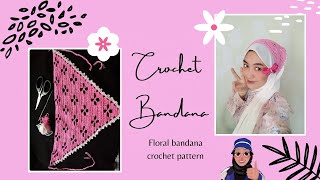 HOW TO MAKE  Bandana Crochet easy 🧶🧵crochet bandanarajut crochetbandana rajutan [upl. by Niram]