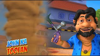 John का Toofan Furifuri Nagar पे पड़ा भारी Motu Patlu  Hindi Cartoon S09 Hindi Cartoons  spot [upl. by Alor]