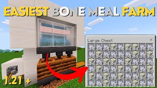 Easiest Bone Meal Farm in Minecraft Bedrock 121 [upl. by Oramug]