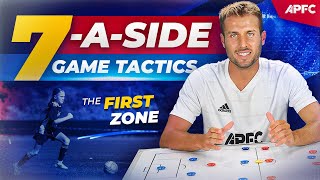 7aSide Soccer Tactics The buildup zone [upl. by Nibur]