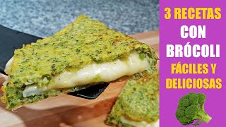 🥦TIENES BROCOLI🥦 LAS 3 MEJORES RECETAS FACILES Y SALUDABLES 1️⃣LASAÑA ​2️⃣ HAMBURGESAS 3️⃣​OMELETTE [upl. by Stclair]