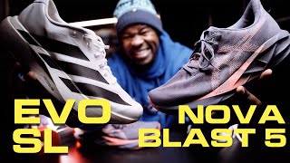 Asics Novablast 5 vs Adidas EVO SL Comparison [upl. by Nnyloj7]