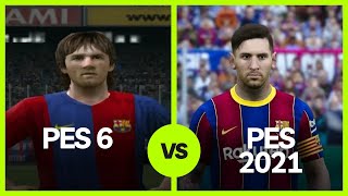 • Lionel Messi From PES 6 to PES 2021  Comparison 2024 Indonesia [upl. by Skolnik934]